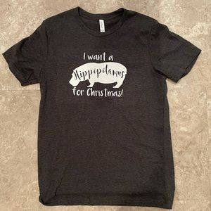 I Want a Hippopotamus for Christmas T-Shirt SIZE MEDIUM Brand NEW